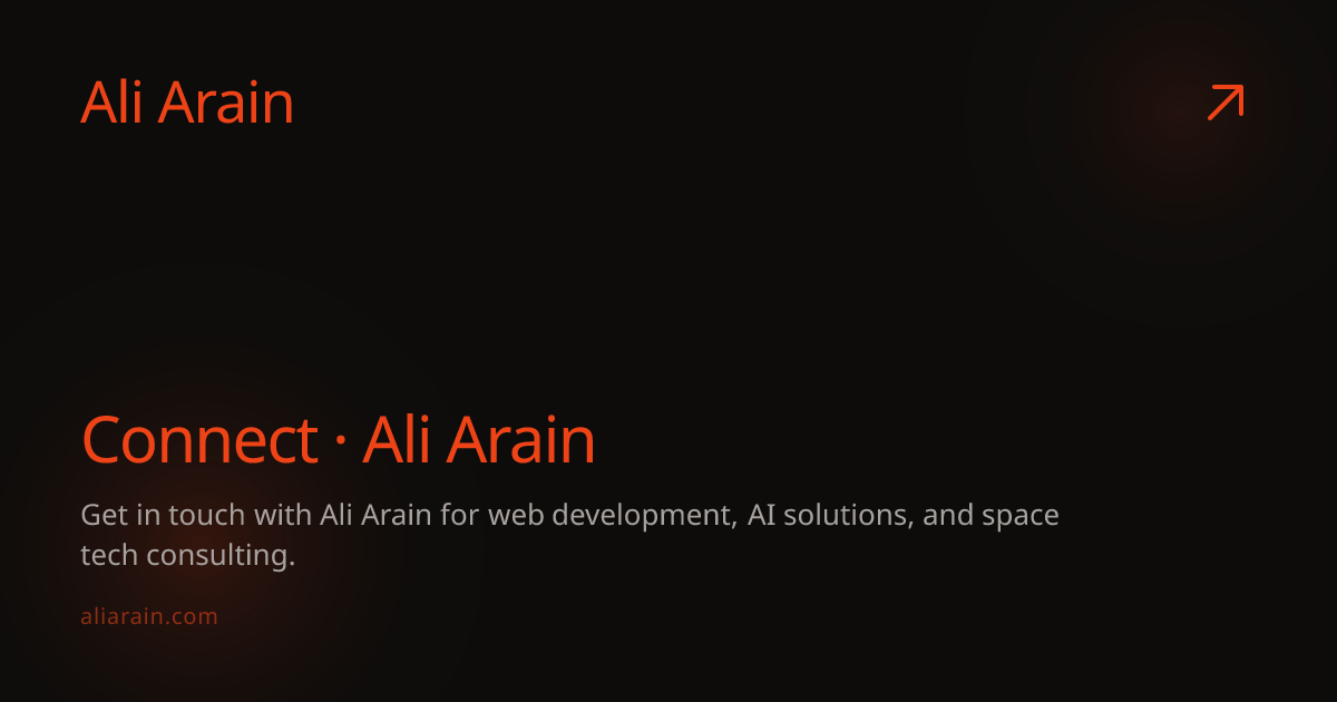 Connect · Ali Arain